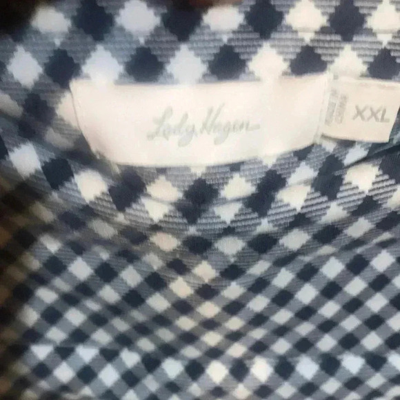 Lady Hagen Blue and White Gingham Women's Skort-Size XXL - Picture 9 of 11